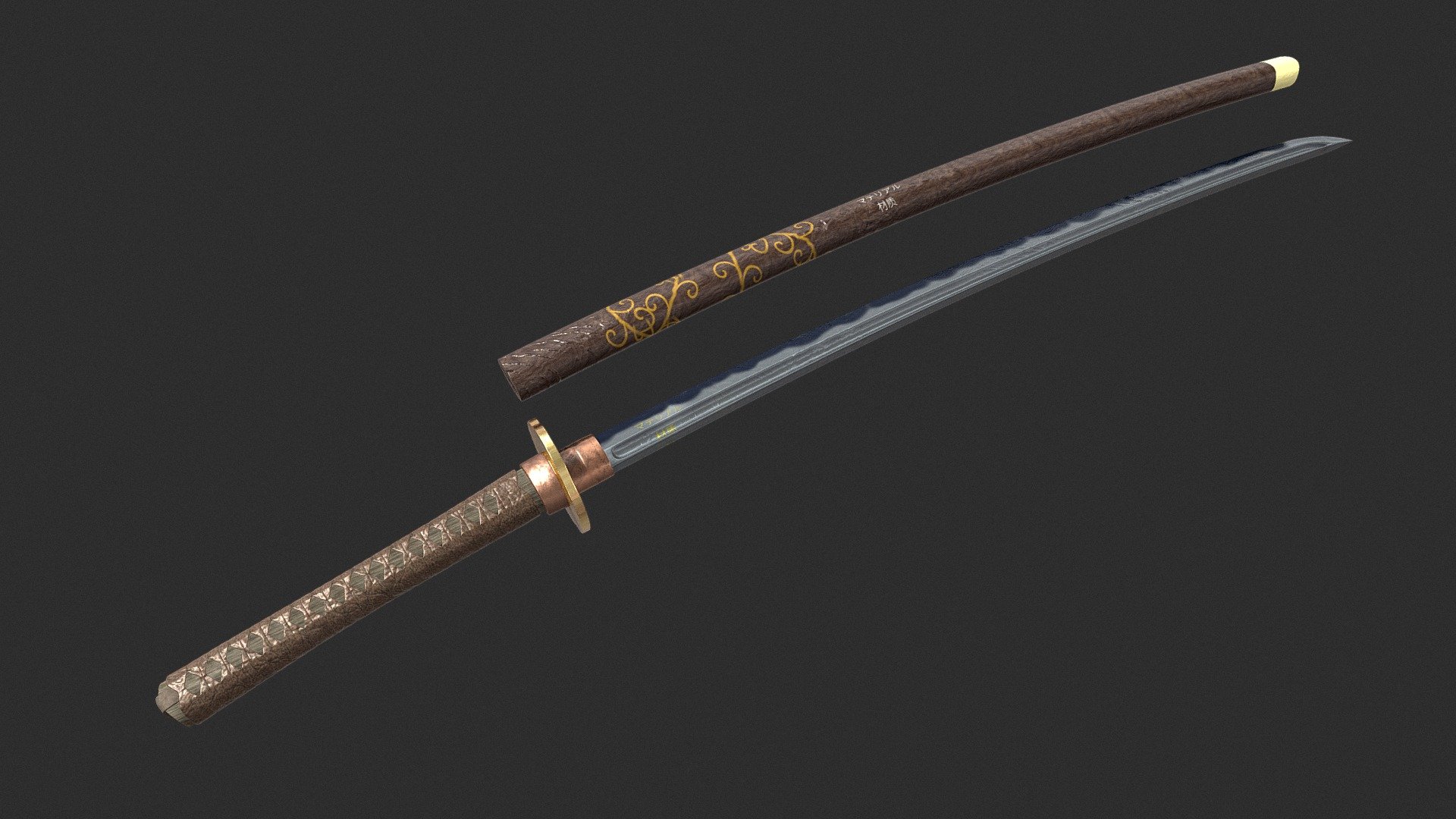 Katana Sword - Download Free 3D model by KIARASH 3D (@kiarash8585) [35f71bf]