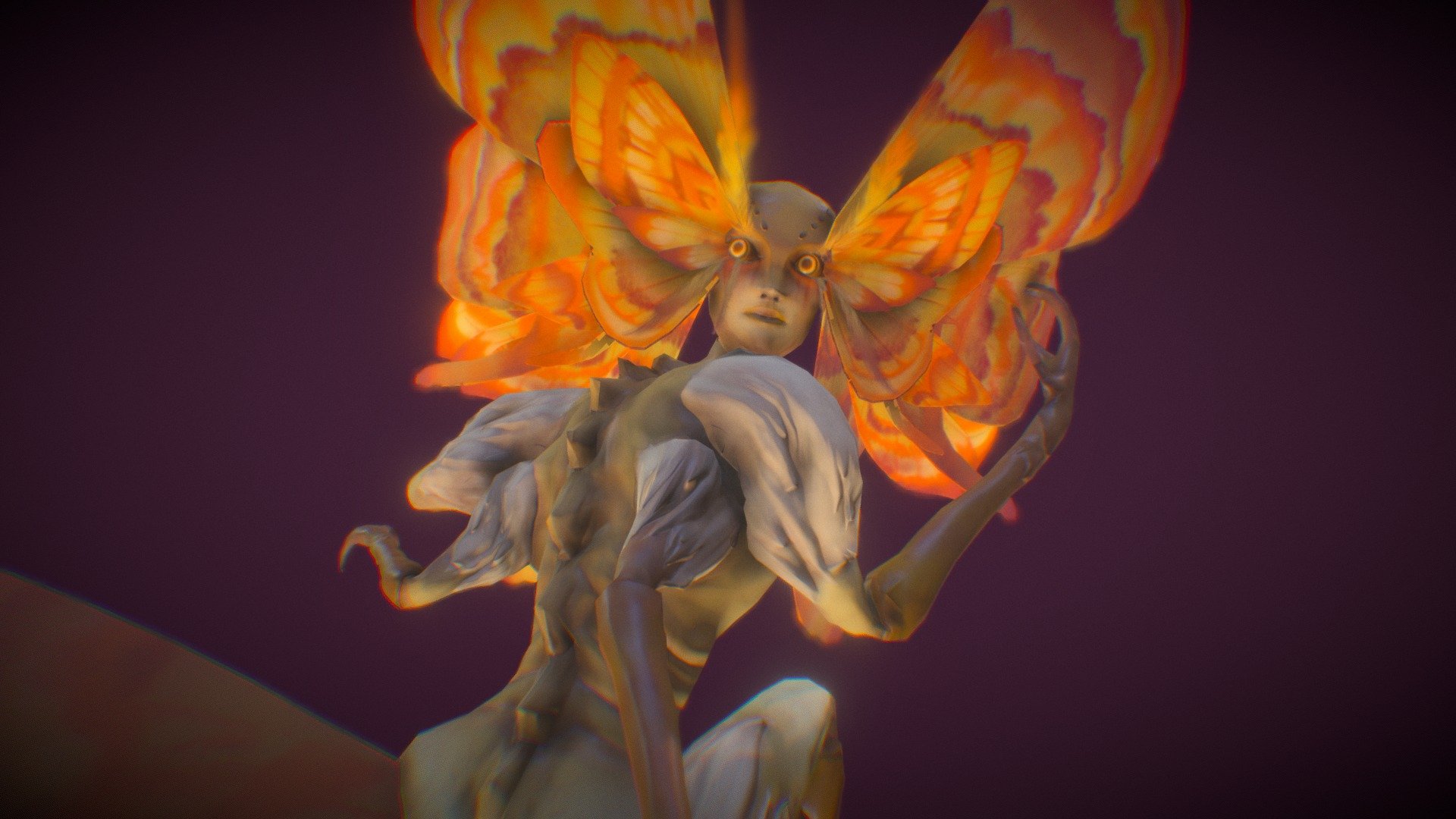Moth Character Sculpt - 3D model by Ira Villaruel (@iravillaruel ...