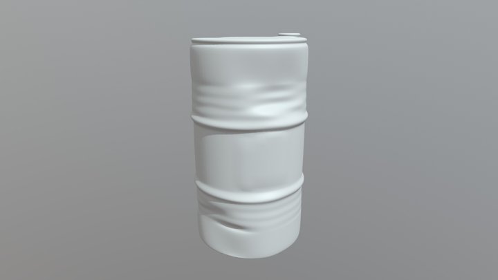 Oil Barrel 3D Model
