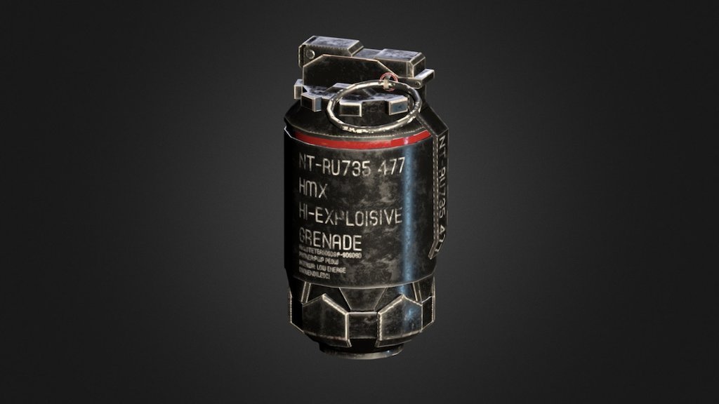 Sci-Fi grenade - Download Free 3D model by HASSAN (@7ASSAN) [35f8a14 ...