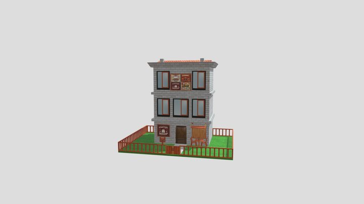 Low Poly Building 3d Model 3D Model