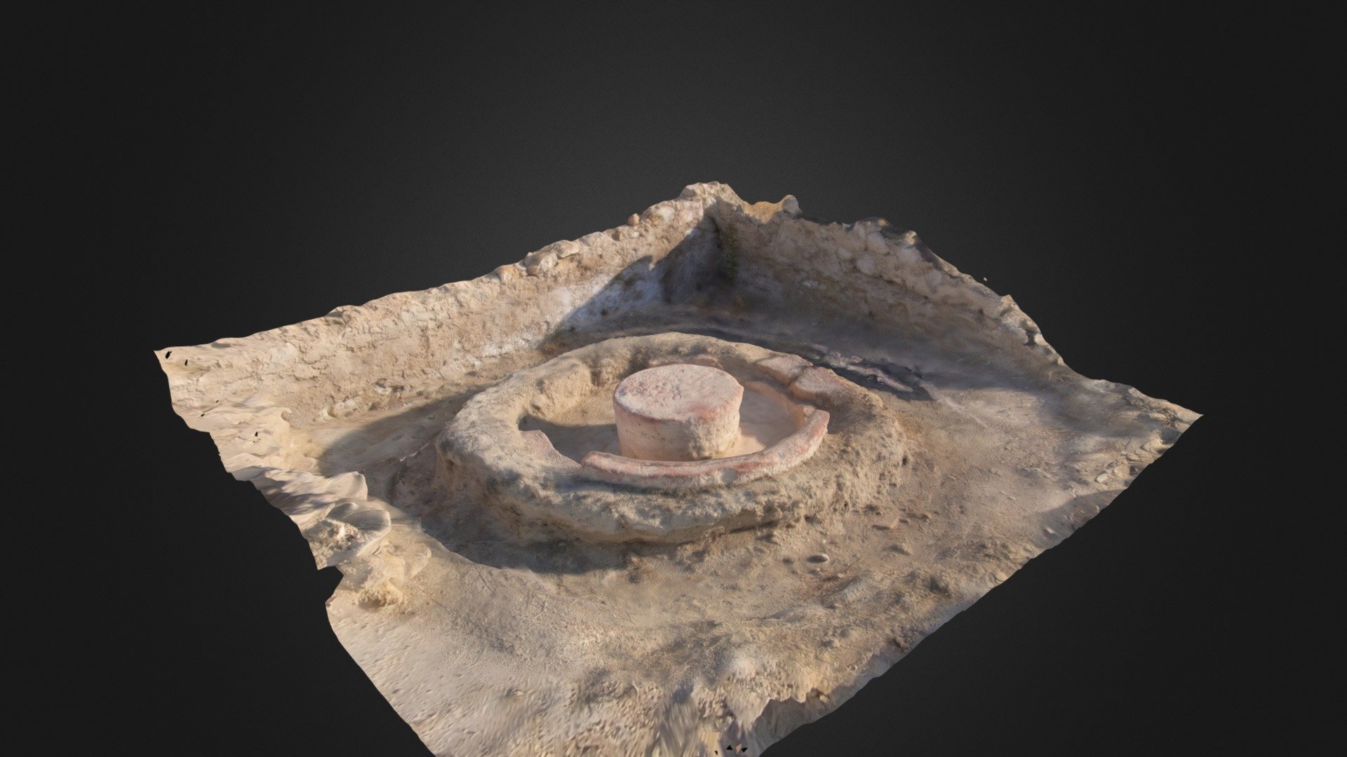 Mortarium del Torcularium de Villaricos (Mula)