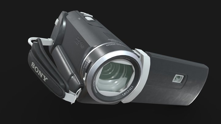 Camera low poly - first textures 3D Model