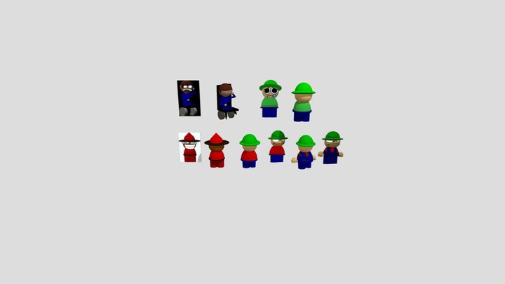 my first time to upload dave and bambi 3d :D 3D Model