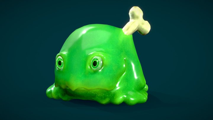 Green Slime 3D Model