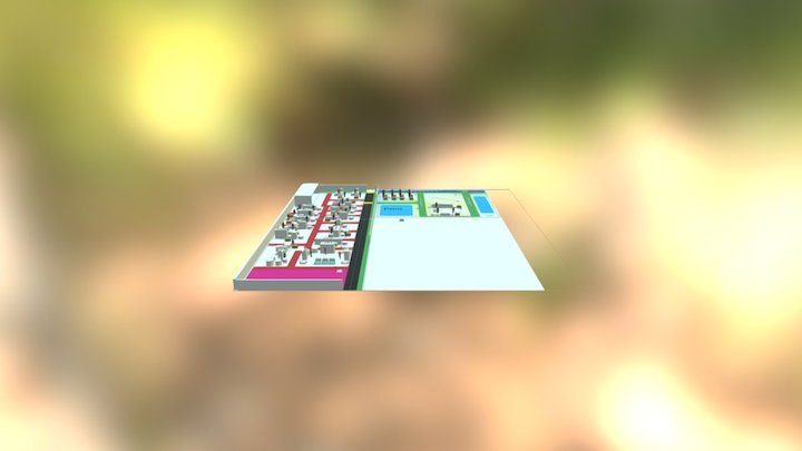 Factory Floor 3D Model