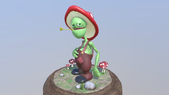 Mushroom Guy 3D Model