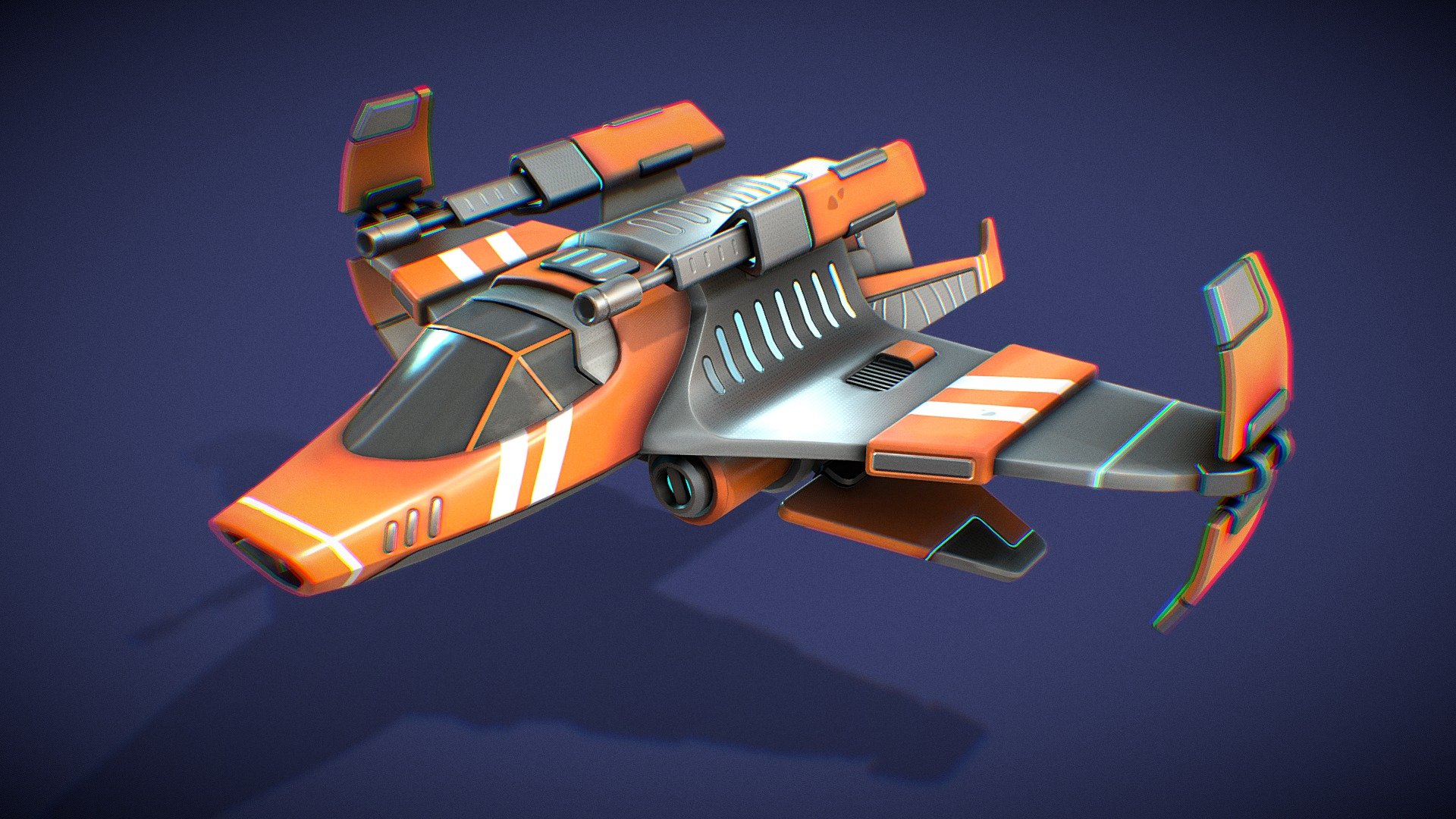 SpaceShip - 3D model by Benjamin Aubert (@bainjamaing) [35fcc1a]