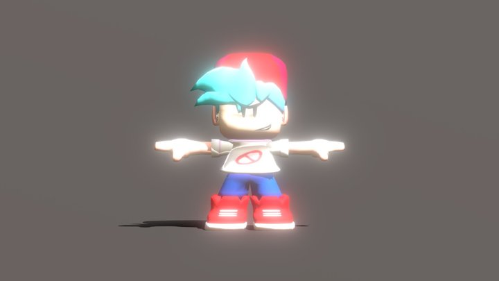 fnffriday-night-funkin-boyfriend (1) 3D Model