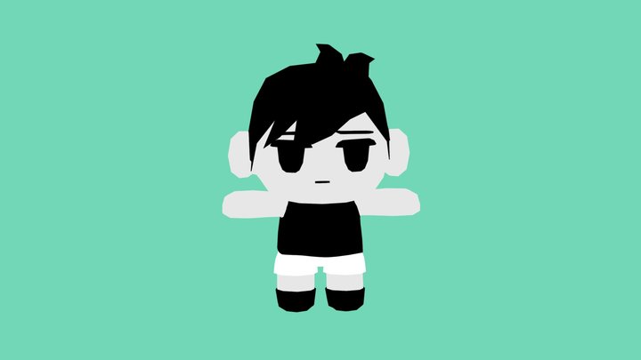 Omori Plush 3D Model