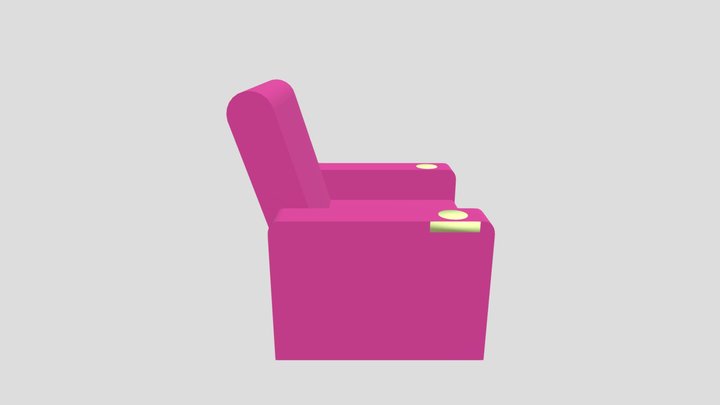 Pink Cinema Seat Tas 3D Model
