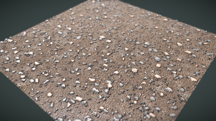 Gravel Material 3D Model