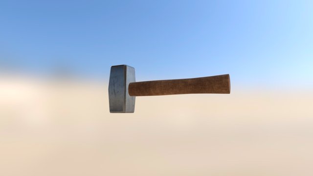 Simple Hammer 3D Model