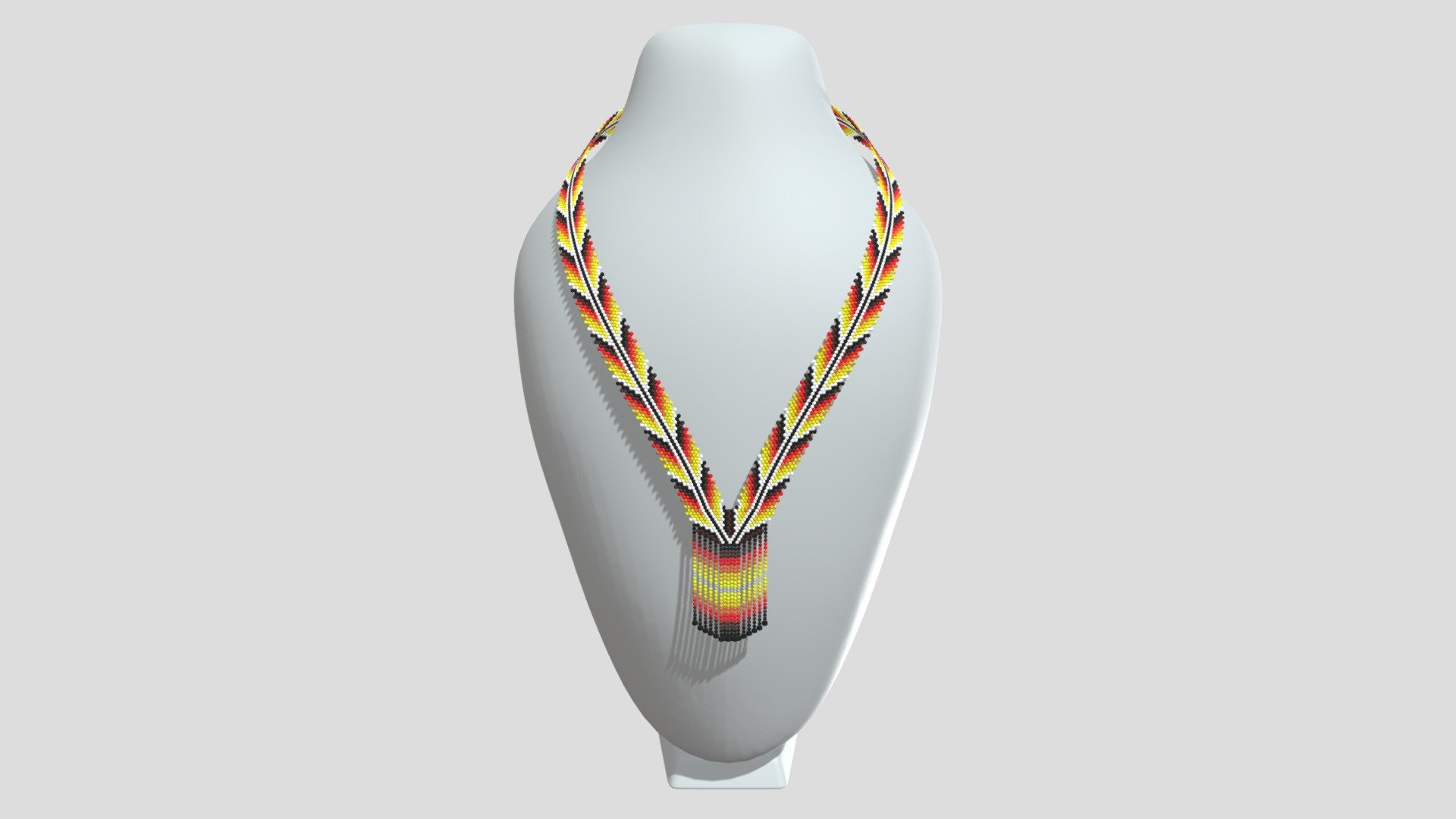 SARAWAK BEADS NECKLACE LOOM5