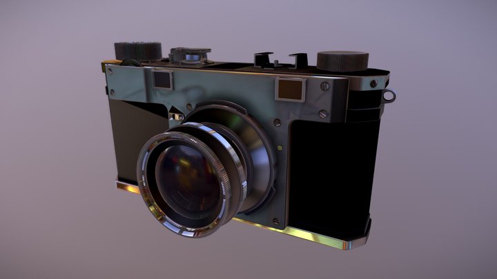 Camera Nikon 1 Vintage 3D Model