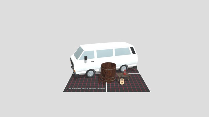 DAE 5 Finished props - ECO HOUSE 3D Model