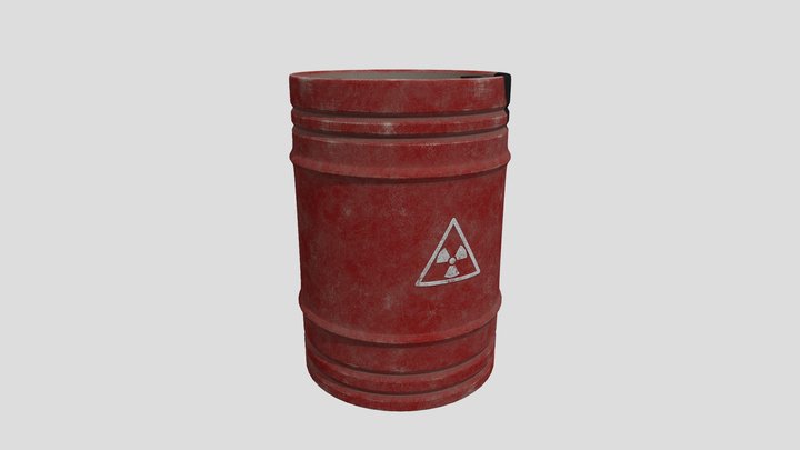 Red Barrel 3D Model