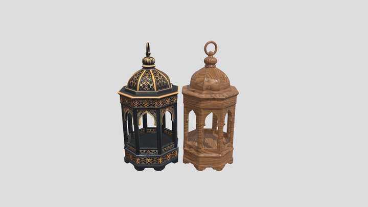 Ornate Arabian Islamic lantern / lamp – Modello 3D gratuito STL