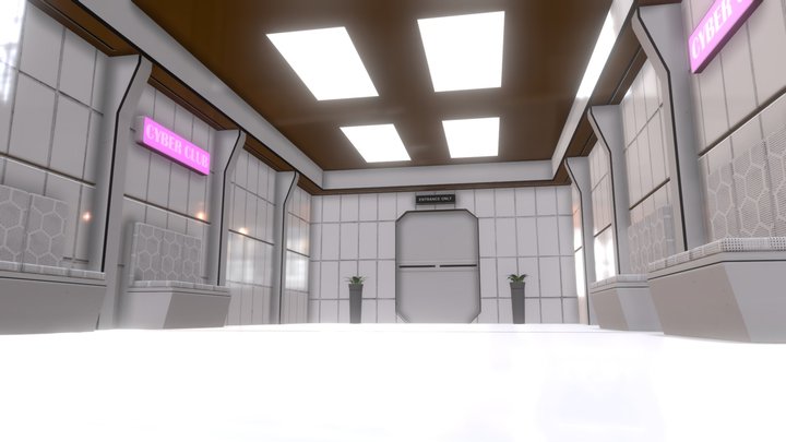 Cyber Entrance – Kostenloses 3D-Modell STL