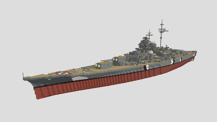 KMS Bismarck 3D Model