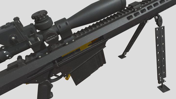 barrett m82 (3Z) 3D Model