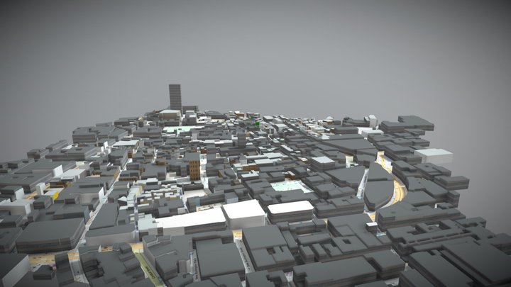 Soho London osm 3d map 3D Model
