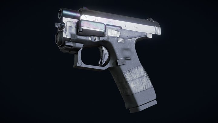 Sci-Fi Gun 3D Model