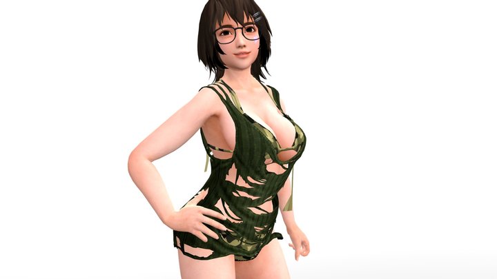 Elegant Babe Bikini Fashion V1.5 3D Model