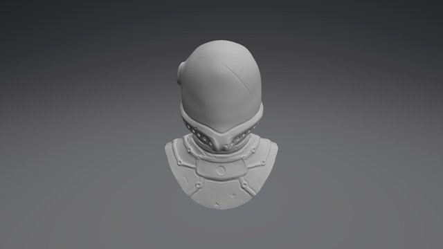 Helmet Sculpture 2! 3D Model