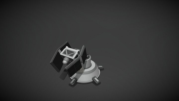 Sci-Fi Turret 3D Model