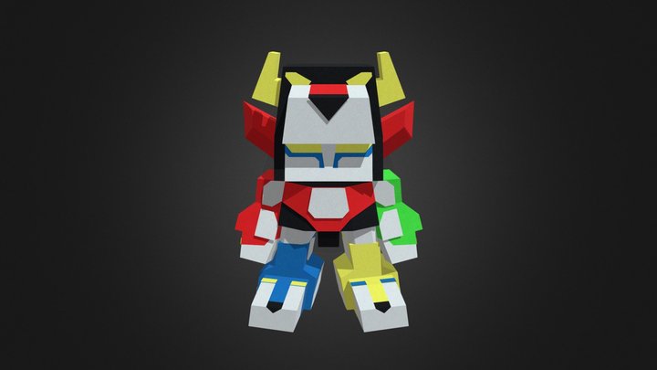 SD Voltron by Toscraft 3D Model