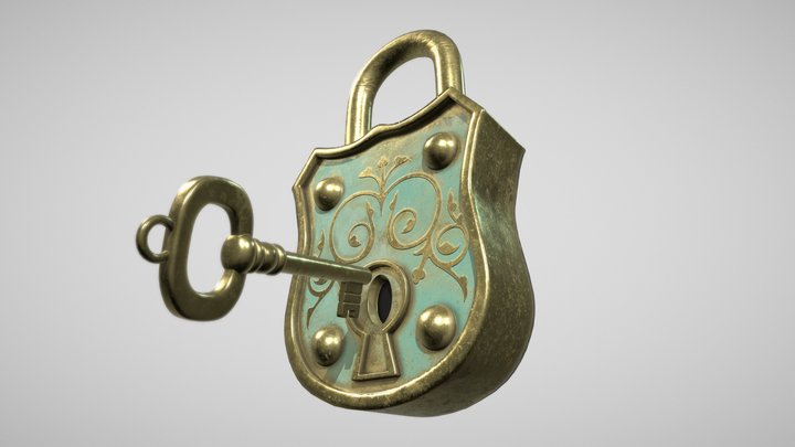 Vintage lock 3D Model