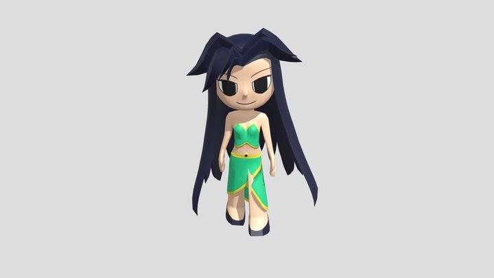Nyi Roro Kidul Idle Animation 3D Model
