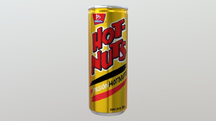 Hot Nuts Can FINAL2 3D Model