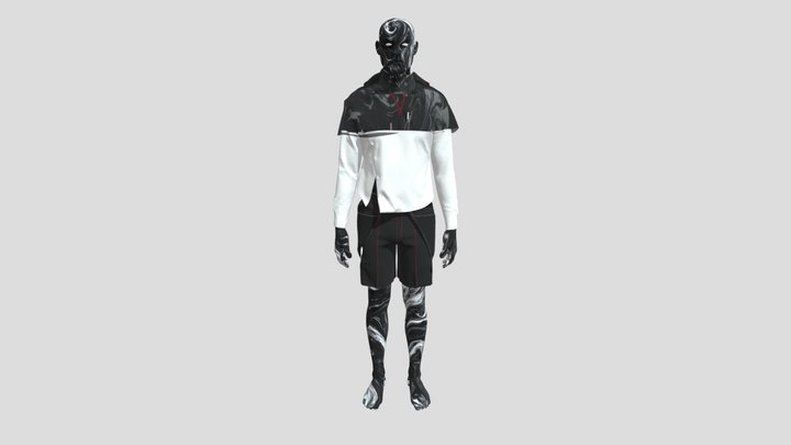 MM Collection :Shirt w Hood 3D Model