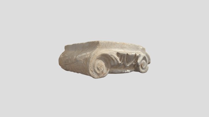 Roman Marble Capital 3D Model