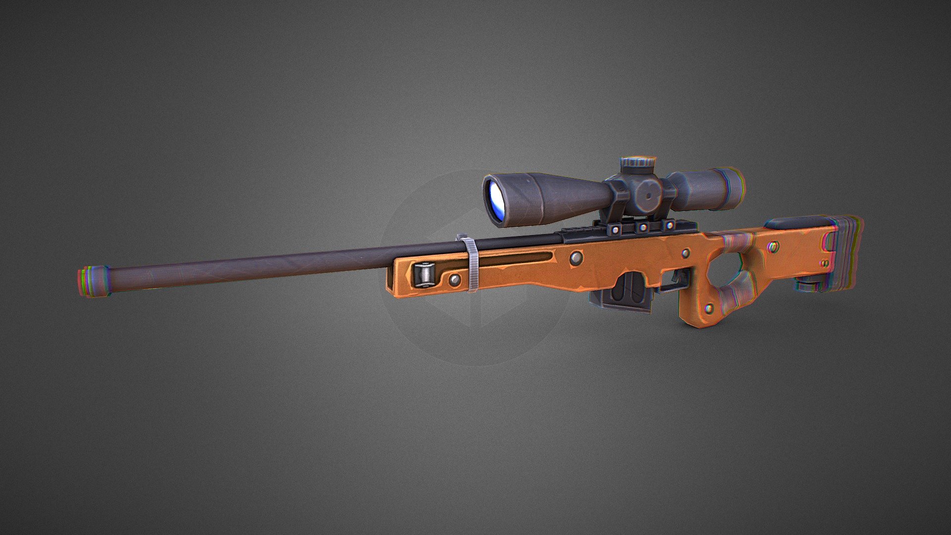 Stylized low-poly AWP - 3D model by Vladimir Polygalov (@jpegy ...