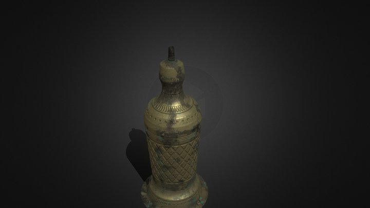 Old kerosine Lamp 3D Model