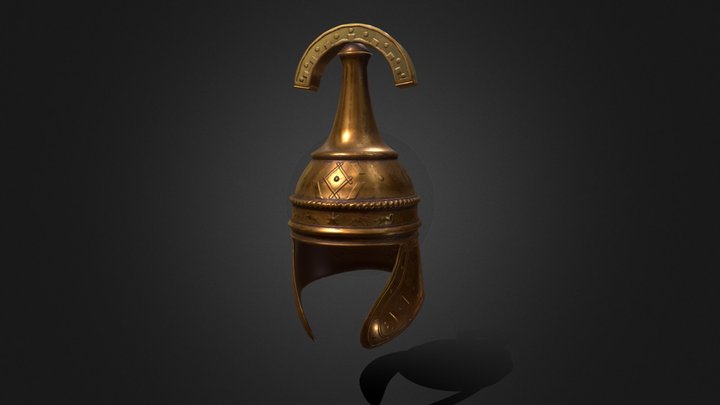 Bronze Helmet 3D Model