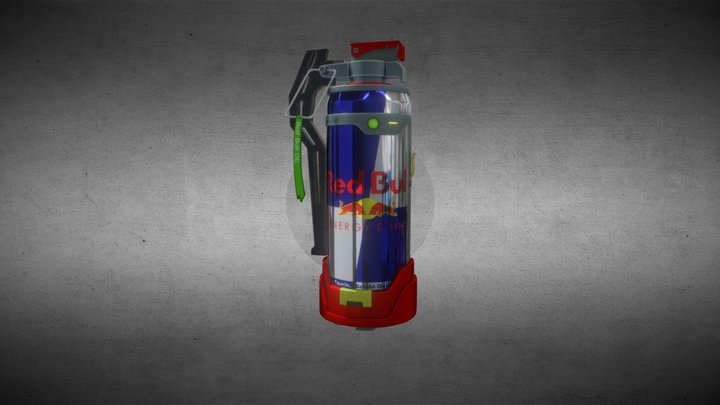 A RedBulll Grenade 3D Model