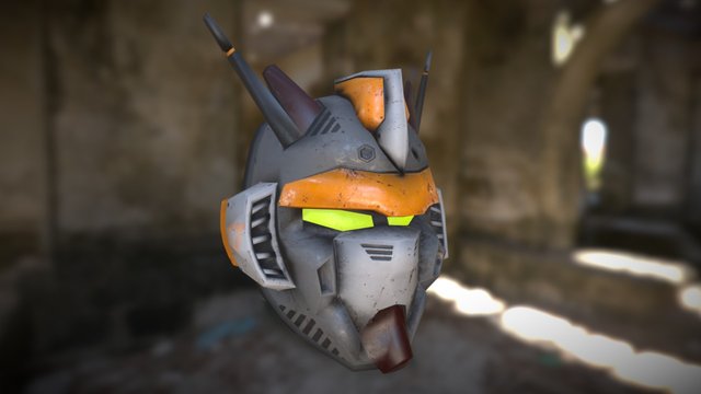 Gundam Mask (Payday Style) 3D Model
