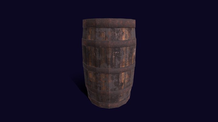 Barrel_low.fbx 3D Model