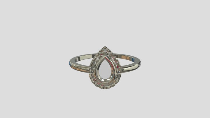 APRG005 goldring wedding engagement luxury – Free 3D Model STL