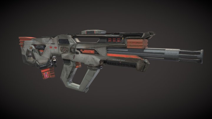 Valorant weapon Bulldog Skin 3D Model