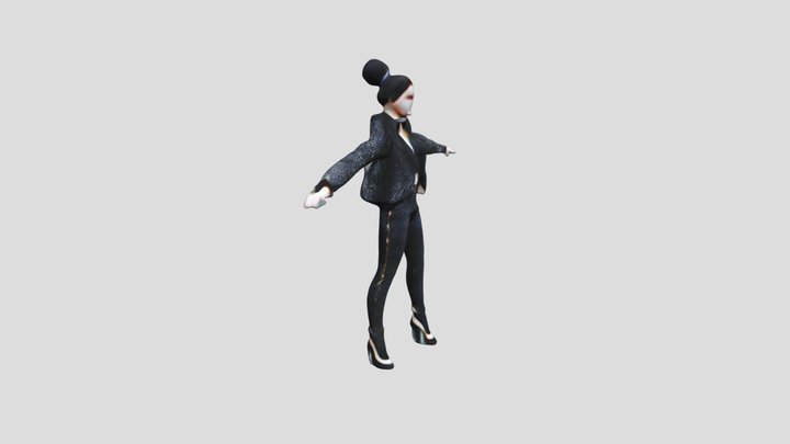 High-fashion Woman 3D Model