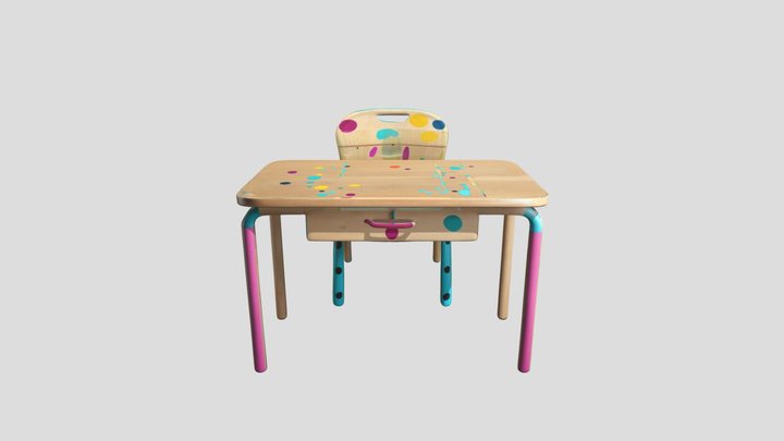 Mobiliario Escolar Actual – Gratis 3D-model STL