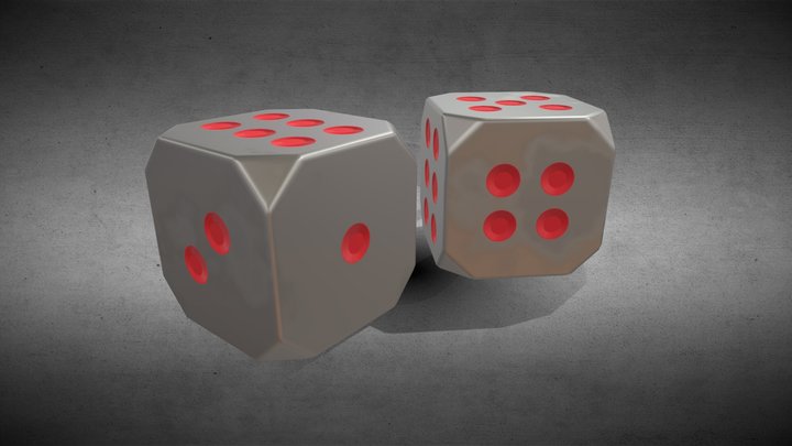 ArielMontoyaDiceLowPoly 3D Model