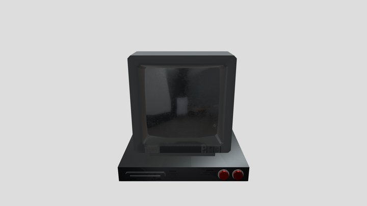 Old 80's TV 3D Model