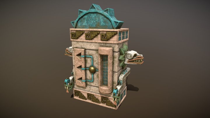 Aztec Vending Machine 3D Model