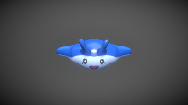 Pokemon Series: #2 (Mantyke) 3D Model